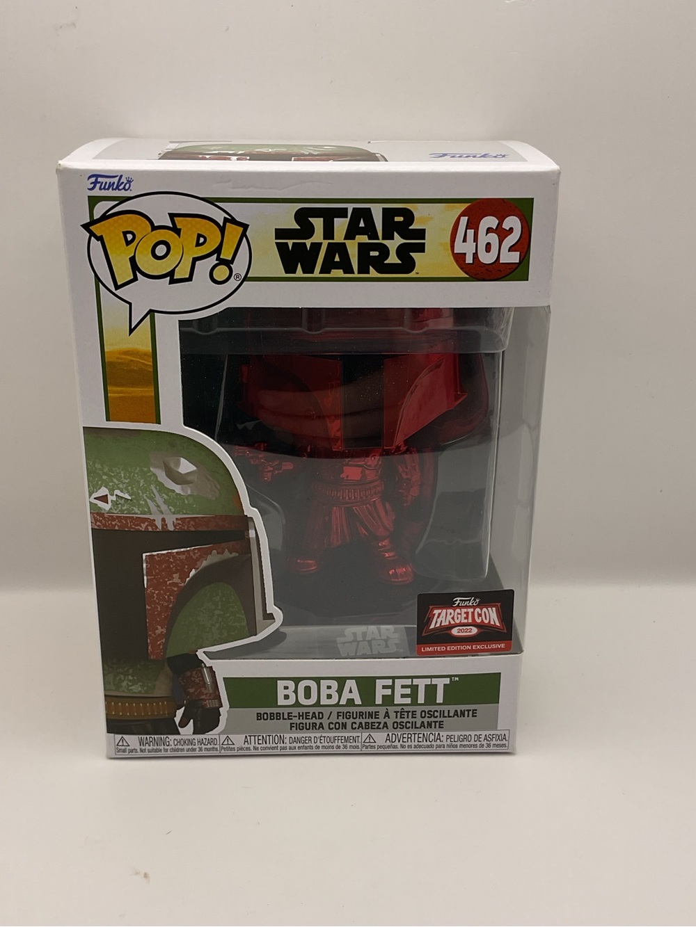Funko Pop (462) Boba Fett All Red Version Star Wars Targetcon